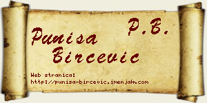 Puniša Birčević vizit kartica